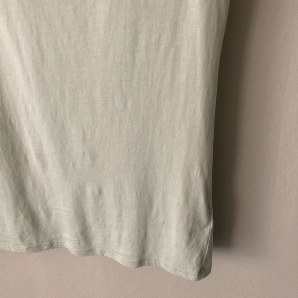 Express Padded Shoulder Top Pima Cotton in Sage S - Picture 6 of 7